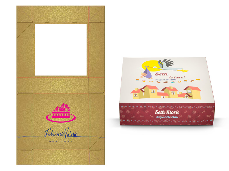 Sample of a digital printed bakery packaging